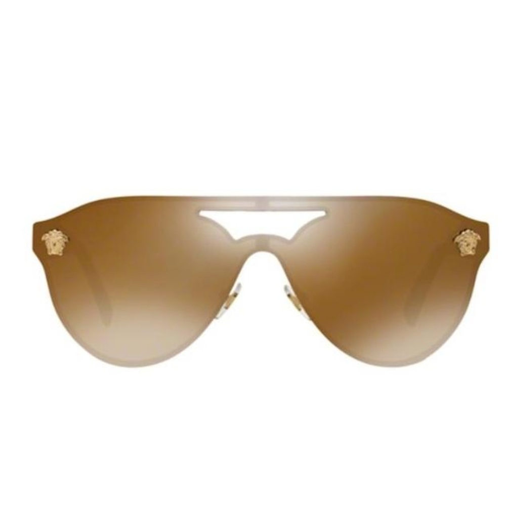 Versace Gold Glam Medusa Sunglasses
